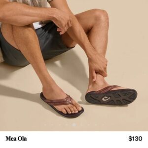 New OluKai Men’s leather beach sandals